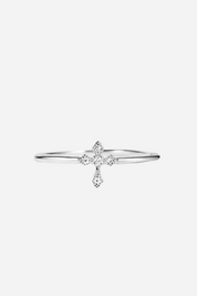 Sterling Cross Ring - 925 Sterling Silber (Vorbestellung)