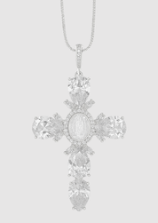 Diamond Cross Necklace - Edelstahl (Vorbestellung)