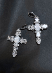 Diamond Cross Necklace - Edelstahl (Vorbestellung)