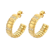 Sparkle Hoopies - Edelstahl 14K