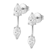 Diamond Double Studs- Edelstahl