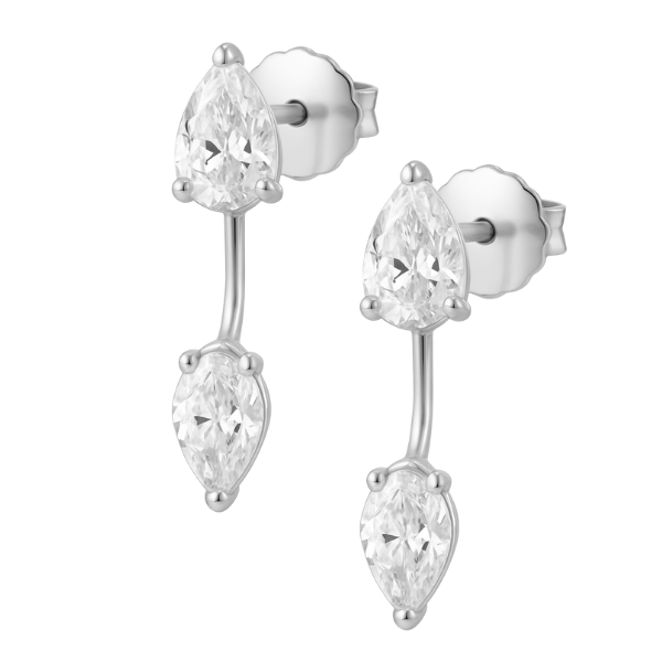 Diamond Double Studs- Edelstahl