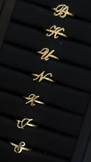 Buchstaben Ringe verstellbar 12K