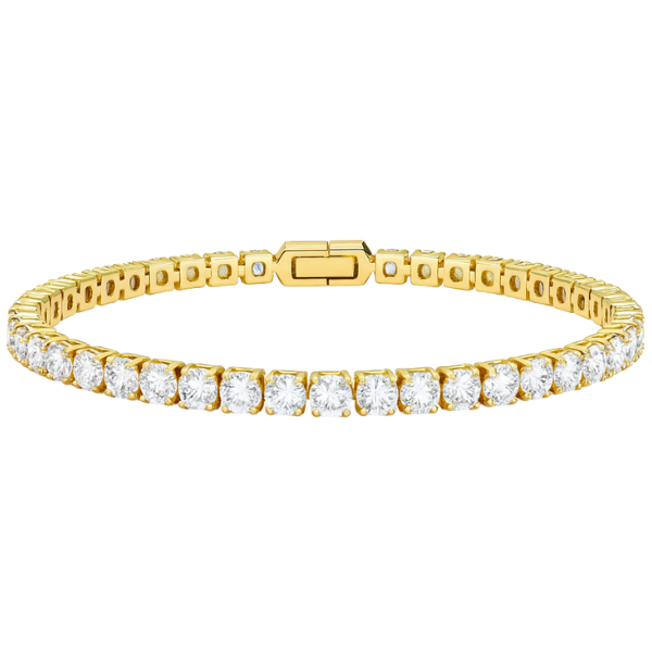 gold tennis brace petite - Edelstahl