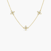 Diamond Flower Kette