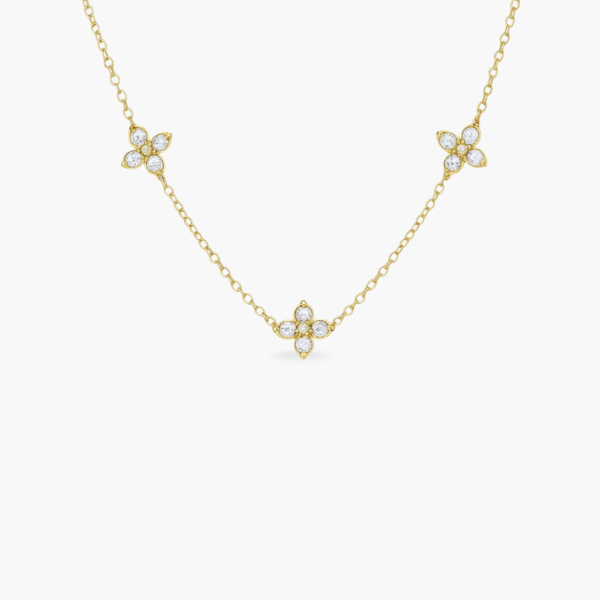 Diamond Flower Kette