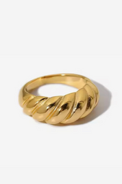 Croissant Ring - Edelstahl