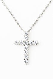 Petite Cross - 925 Sterling Silver gold
