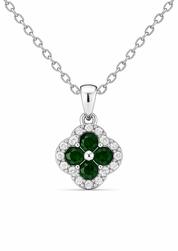 green silver flower - Edelstahl