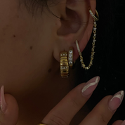 Diamond Ear Cuff - Edelstahl