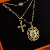 Mini Divine Cross Necklace