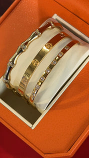 Diamond Bamboo Bangle