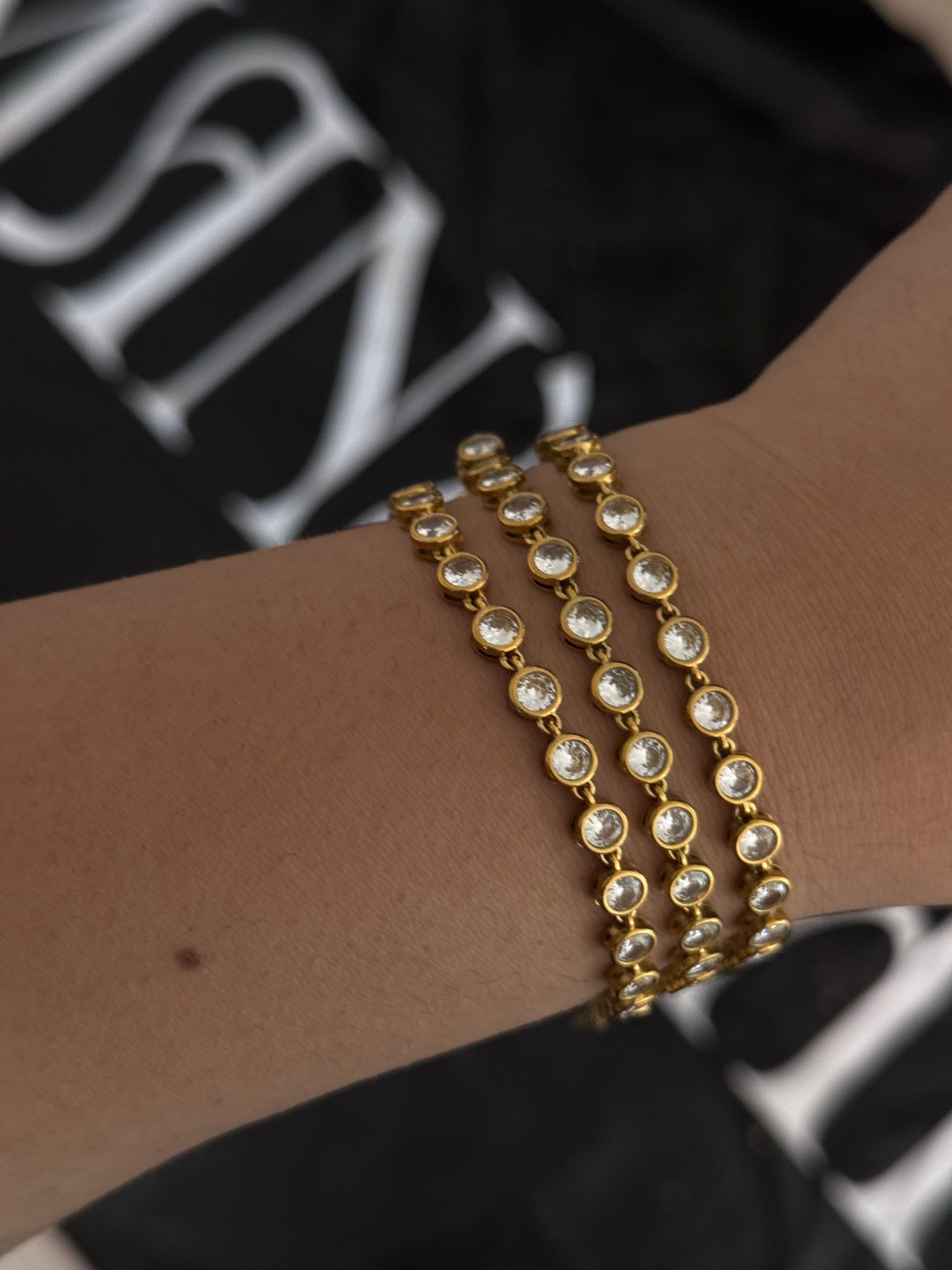 Elegance Brace - Edelstahl gold/silber