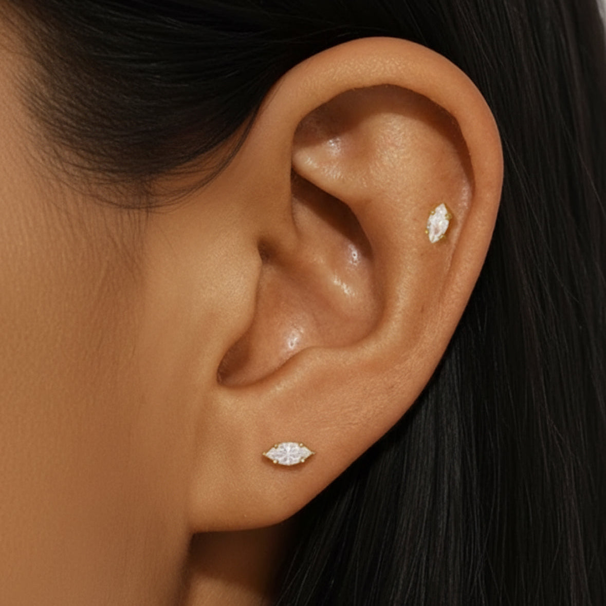 Single Diamond Piercing