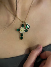 Safir Cross - Edelstahl