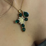 Safir Cross - Edelstahl