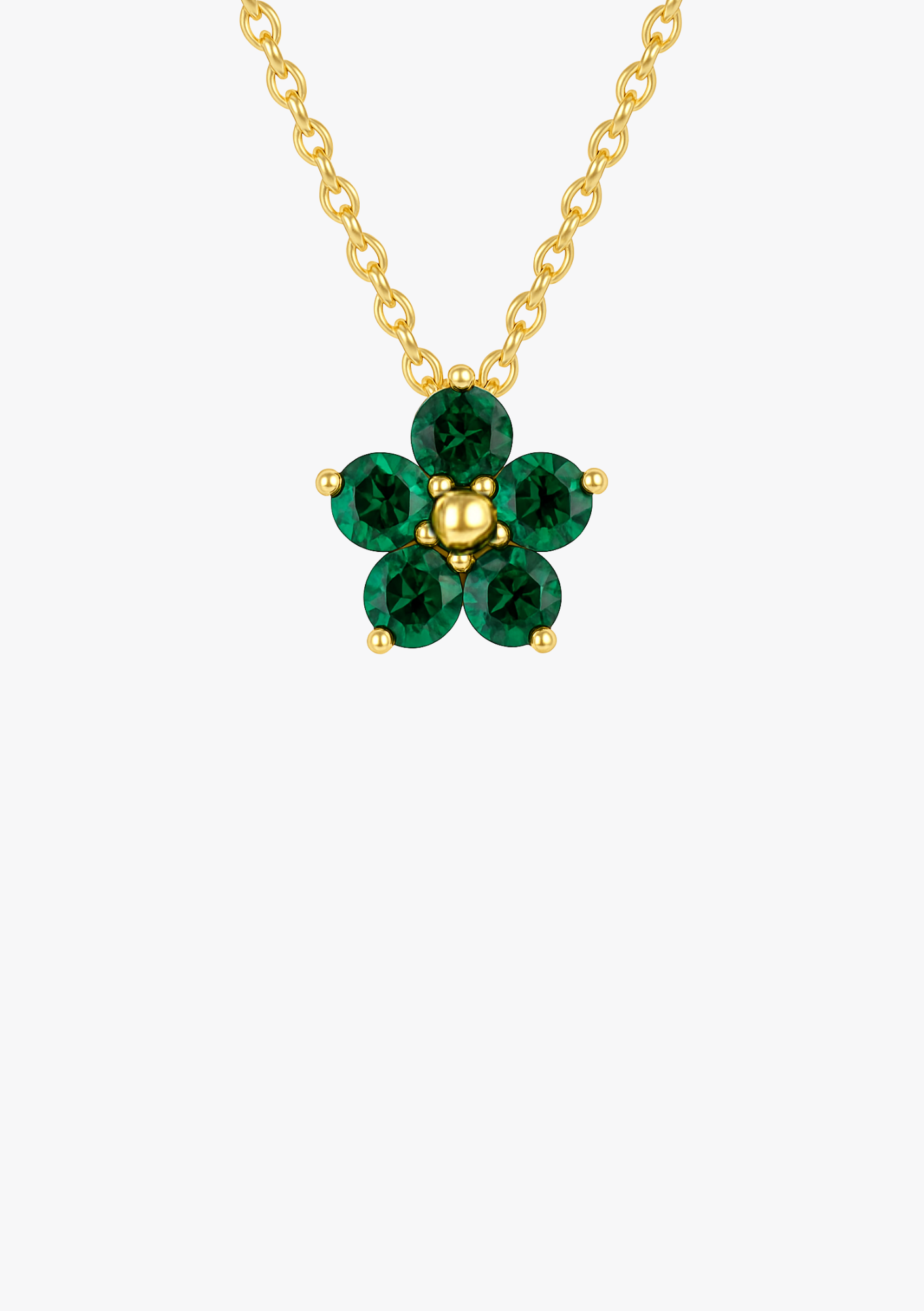 Green Flower - Edelstahl