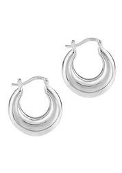 Silver Surfer Hoops - 925 Sterling Silber